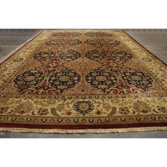Textile Late 20th Century Indian Palace Rug, 11'11 X 17'10 For Sale - Image 7 of 9