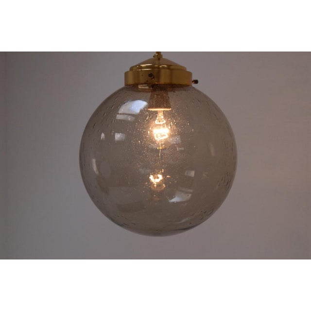 Large Vintage Glass Pendant from Kamenicky Senov, 1970s For Sale - Image 10 of 14