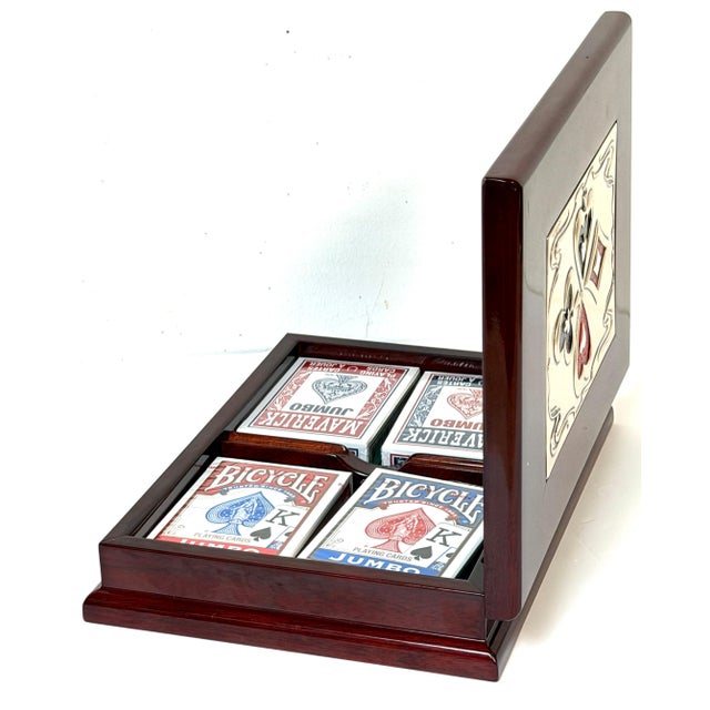 Mid-Century Modern Sterling Silver & Enamel Playing Card Box, Castellini, Italy For Sale - Image 9 of 18