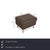 Modern Brown Leather Corner Sofa and Ottoman with Storage Space from Hukla, Set of 2 For Sale - Image 3 of 18