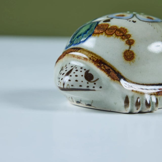 Ceramic Glazed Turtle Figure For Sale - Image 10 of 10