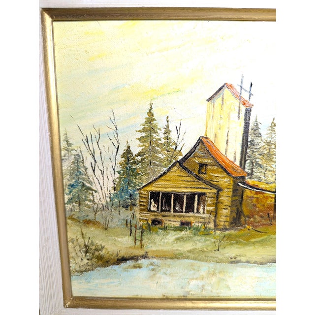 Vintage Swedish Landscape Oil Painting by John Edmund Strandberg 1930s For Sale In Raleigh - Image 6 of 13