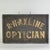 A decorative all wood double sided original Late 19th Century - Early 20th Century Optician's trade sign. This would have...