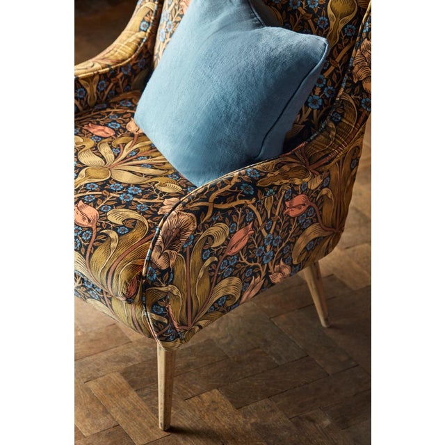 English Morris & Co Spring Thicket Fabric in Old Fashioned - a Sample For Sale - Image 3 of 3