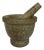 Mid 20th Century Grey/Green Marble Mortar and Pestle For Sale