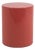 1980s Metro Cylindrical Side Table / Pedestal Desert Red For Sale