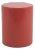 Metro Cylindrical Side Table/Pedestal in Desert Red For Sale