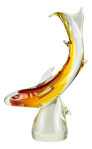 Original Murano Glass Sculpture of Shark by Michele Rossetto, Italy, 1979