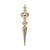 Add a refined, gleaming accent to your holiday décor with this set of four gold metallic finial ornaments. Sculptural and...