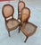 Vintage French Louis XVI Medallion Cane Back Chairs- A Set For Sale - Image 4 of 12
