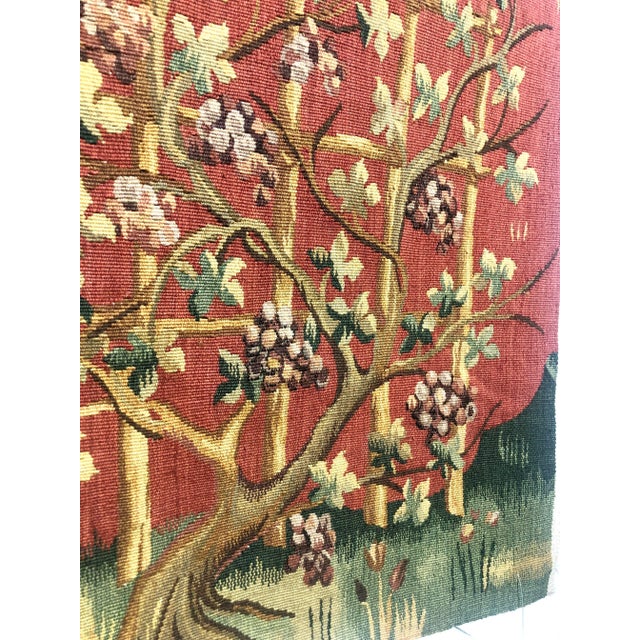 Recreated Handwoven Wool Tapestry Fragment Featuring the Tree of Life For Sale - Image 4 of 5