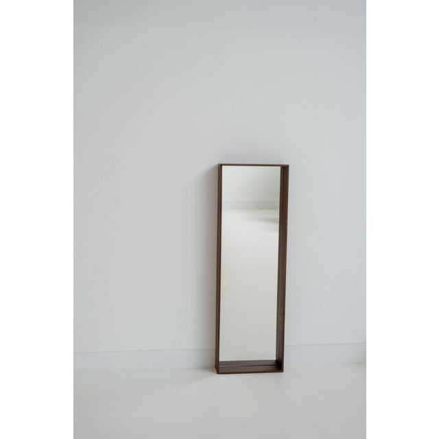 Not Yet Made - Made To Order Campo Minimalist Wall Mirror in Walnut by Filipe & Viricel For Sale - Image 5 of 7