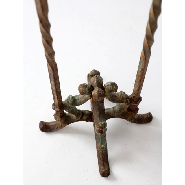 Antique Victorian Iron Plant Stand For Sale - Image 9 of 17