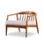 Milo Baughman for Thayer Coggin Mid Century Walnut Horseshoe Lounge Chairs - Pair For Sale In Chicago - Image 6 of 12