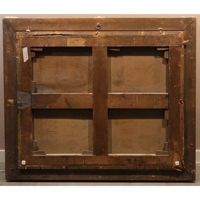 Hendrick Corneliszoon Van Vliet, Interior of a Flemish Church, 1680, Oil on Canvas, Framed For Sale - Image 13 of 16