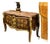 Handcrafted French Louis XV Bombe Commode With Marble Top & Intricate Floral Marquetry For Sale
