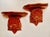 Rococo Pair of Vintage Mid-Century Hand-Carved Wooden Wall Shelves Features an Ornate, Deeply Detailed Scalloped Shell Design With a Rich, Warm Wood Finish. For Sale - Image 3 of 15