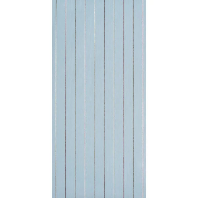 Backdrop’s Draper Stripe is a unique textural design composed of cotton-linen and paper yarns arranged vertically on a...