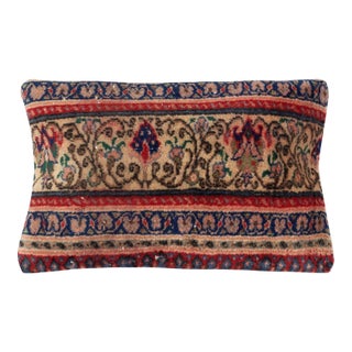 13"x20" Rustic Handmade Wool Cushion Cover. Vintage Turkish Rug Pillow For Sale