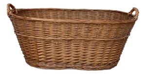Rustic Wood Basket, 1940s