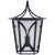 Kate Spade New York for Visual Comfort Signature Cavanagh Mini Lantern Sconce in French Navy For Sale