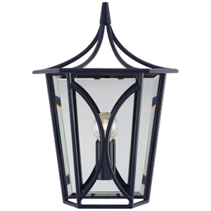 Kate Spade New York for Visual Comfort Signature Cavanagh Mini Lantern Sconce in French Navy