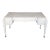 Art Deco Style Maitland Smith Brass Shagreen Printed Leather Desk For Sale