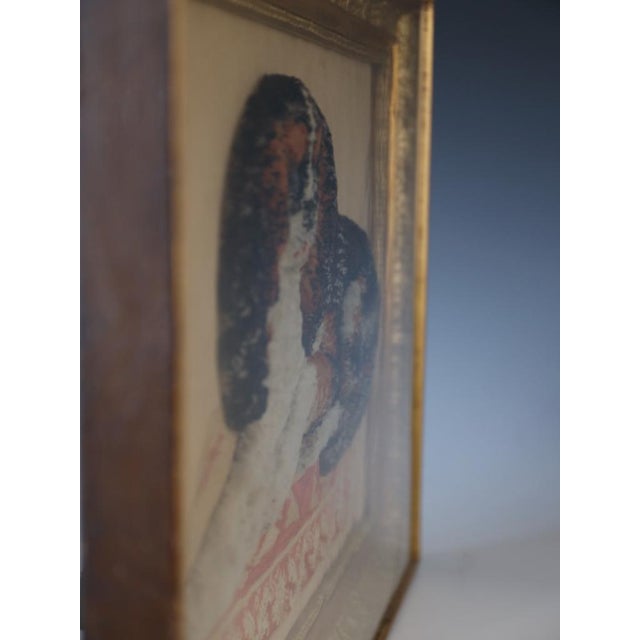 Large Framed 19th Century Folk Art Woolwork of a King Charles Spaniel on a Cushion For Sale - Image 14 of 15