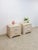 Hollywood Regency Pair of Vintage Pencil Reed Rattan Nightstand Coastal Hollywood Regency Tables For Sale - Image 3 of 11