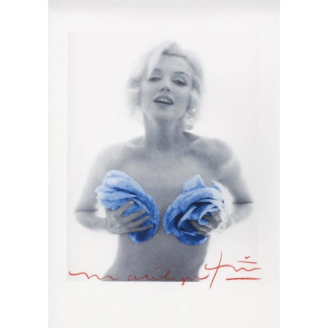 Bert stern "Marilyn Monroe blue classic roses " 2011 2011 For Sale - Image 6 of 6