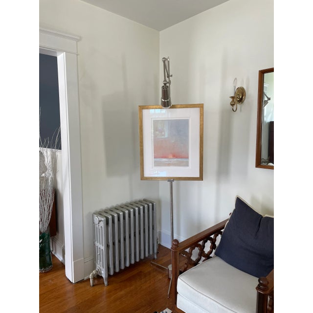 Mid-Century Modern Mid 20th Century Arredoluce Style Chrome Easel Lamp For Sale - Image 3 of 11