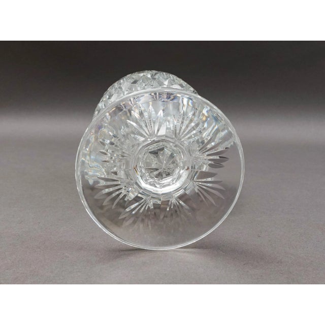 Transparent Mid 20th Century St. Louis France Florence Pineapple Cut Crystal Wine Decanter With Stopper For Sale - Image 8 of 10