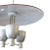 Mid-Century Modern 1953 Enameled Pendant Chandelier by Moe Lighting With 3 Arms for Dining Room For Sale - Image 3 of 6