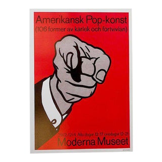 Vintage Lithograph Poster- Roy Lichtenstein For Sale