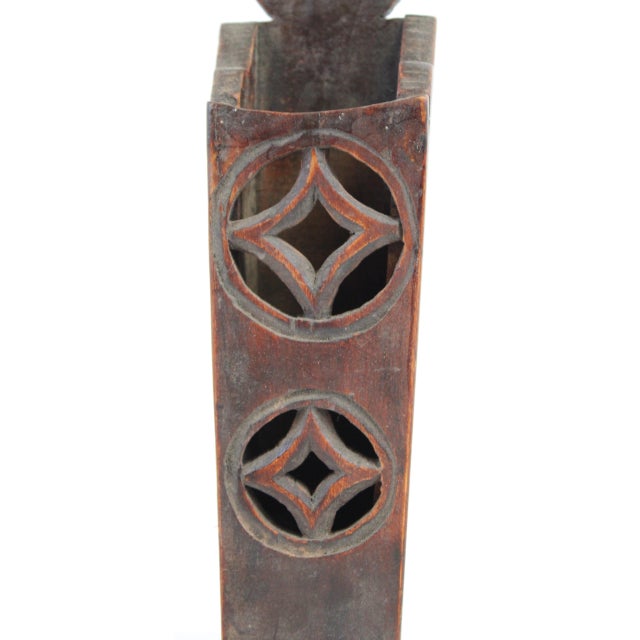 1960s Wall Pocket Doubled Diamond Pattern For Sale - Image 6 of 11
