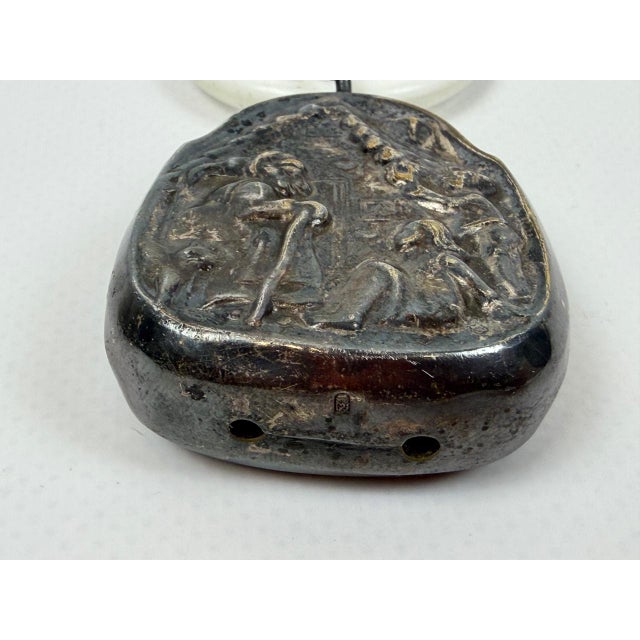 Antique Silver-Plated Baby Rattle and Teether with Hansel and Gretel Relief from WMF, 1900s For Sale - Image 5 of 8