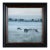 Modernist 'Friesians in the Mist' Vintage Original Landscape Oil Painting, Framed For Sale