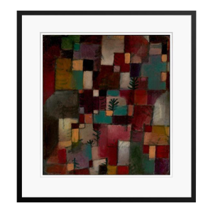 Paul Klee 'Red Green and Violet Yellow Rhythms' Archival Pigment Print Framed in Black Reproduction