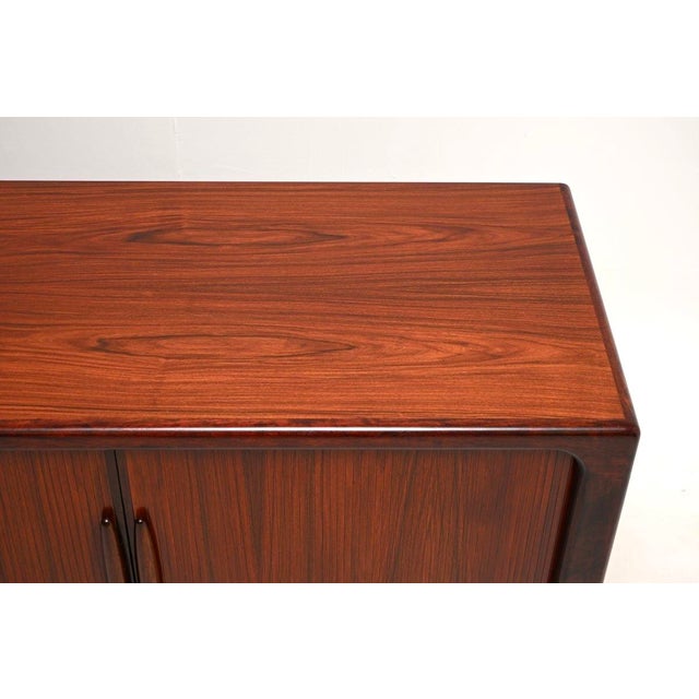 Vintage Danish Tambour Door Cabinet from Dyrlund, 1970s For Sale - Image 12 of 15