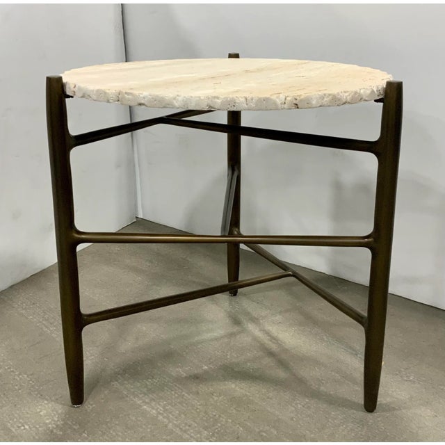 2020s Barbara Barry for Baker McGuire Sheer Stack Accent Table For Sale - Image 5 of 5