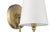 Signature 1 Light Sconce, Antique Brass For Sale - Image 4 of 6