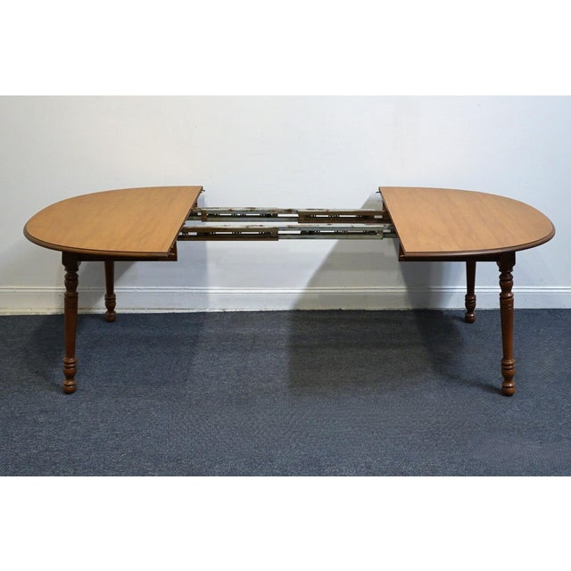 Tell City Solid Hard Rock Maple Colonial Early American 82" Dining Table - Andover Finish For Sale In Kansas City - Image 6 of 10