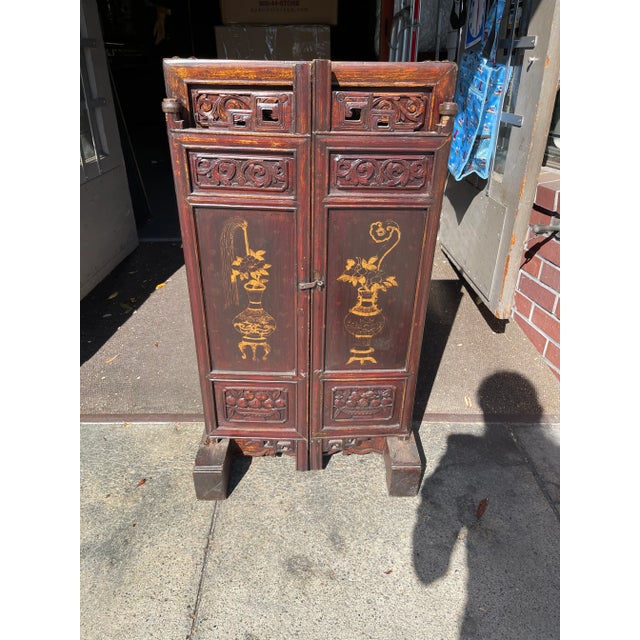 Antique Asian Screen With Gilt Decoration For Sale In San Francisco - Image 6 of 8