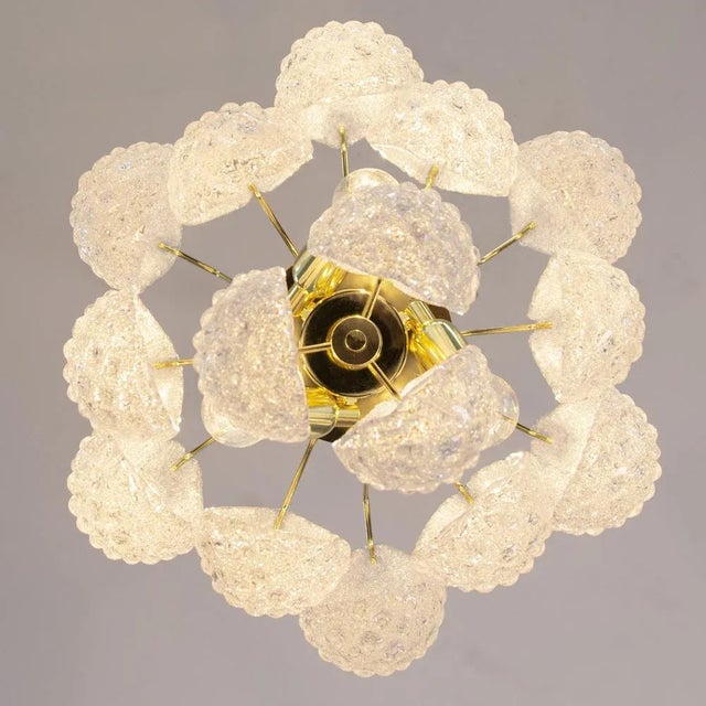 Chandelier in Murano Glass Crystal, 1990s For Sale - Image 11 of 12