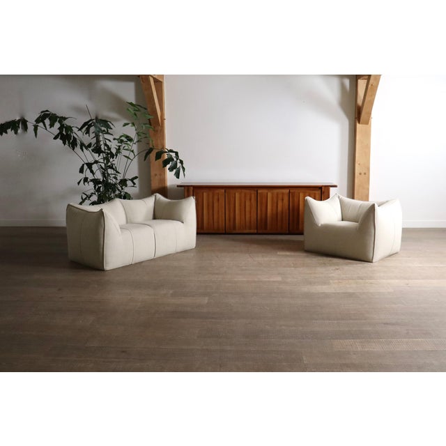 Le Bambole Sofa and Lounge Chair by Mario Bellini for B&B Italia, 1970s, Set of 2 For Sale - Image 14 of 15