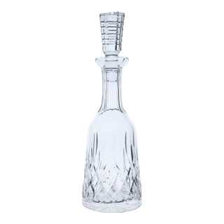 Late 20th Century Waterford Crystal Lismore Tall Wine Decanter With Stopper For Sale