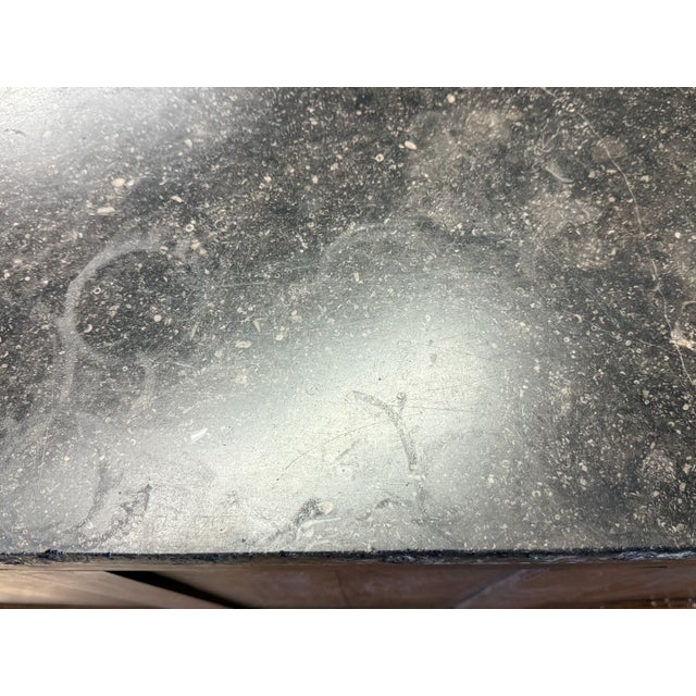 Antique French Directoire Dresser With Black Marble Top For Sale - Image 11 of 12