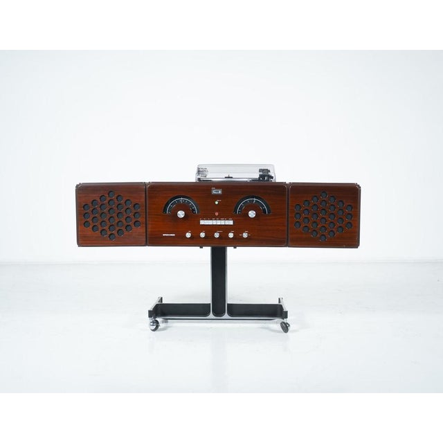 Wood Record Player attributed to Achille & Pier Giacomo Castiglioni for Brionvega, 1960s For Sale - Image 7 of 14