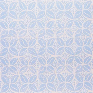 Sample - Schumacher x Molly Mahon Coffee Bean Wallpaper in Sky