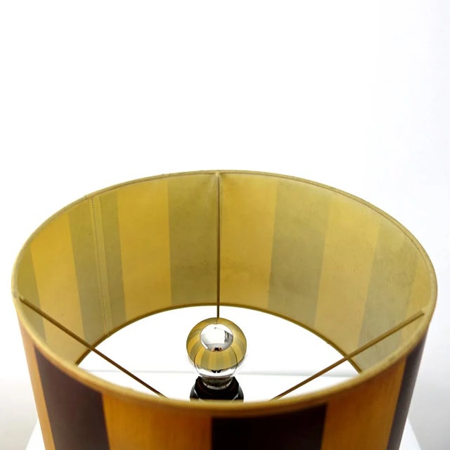 Mid-Century German Smoked Glass Table Lamp from Doria Leuchten For Sale - Image 4 of 11